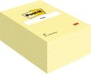 Bloc-mémos Post-it 660 152x102mm ligné jaune