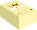 Bloc-mémos Post-it 662 102x152mm quadrillé jaune