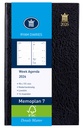 Agenda 2026 Ryam Memoplan 7 Suprema 7 jours/2 pages noir