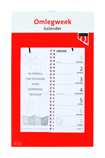 Calendrier hebdomadaire 2026 Quantore