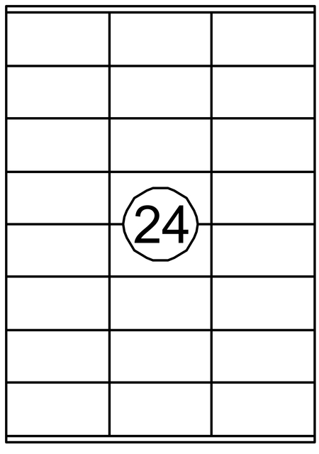 Etiquette Quantore 70x36mm  2400 pièces