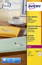 Etiket Avery L7562-25 99.1x33.9mm transparant 400 etiketten
