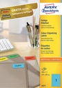 Etiquette Avery Zweckform 3471 210x297mm A4 bleu 100 pièces