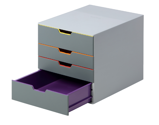 Module 4 tiroirs Durable Varicolor gris