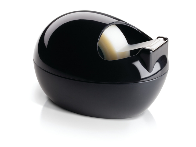 Dévidoir Scotch By Karim Rashid noir + 1 rouleau Magic tape 19mmx7,5m