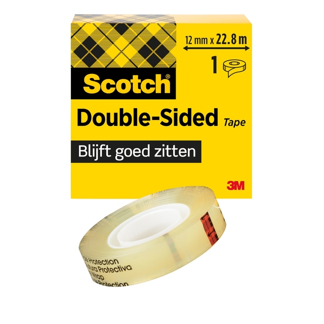 Ruban adhésif Scotch 665 22,8mx12mm double face