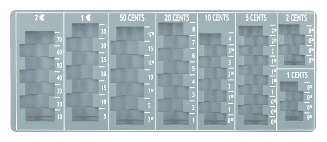 Monnayeur Pavo 275x110x20mm gris