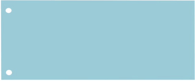 Bande de séparation Oxford Small 240x105mm 190g bleu 100 pièces