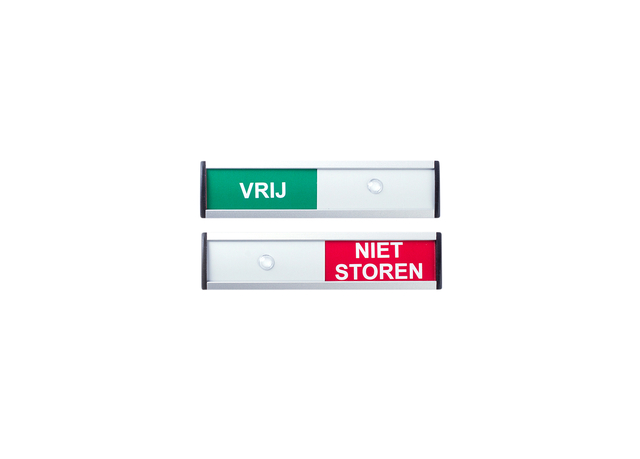 Plaque Vrij/Niet storen 125x30mm