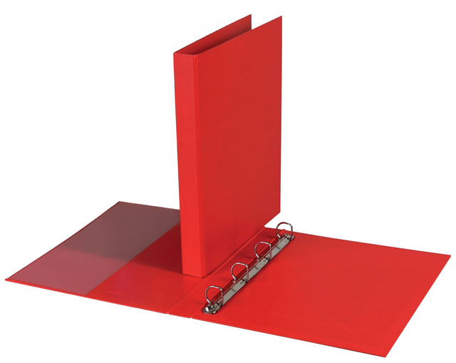 Classeur 4 anneaux Quantore méc-D 20mm PP rouge