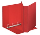 Classeur panorama Esselte A4 4 anneaux méc-D 30mm PP rouge