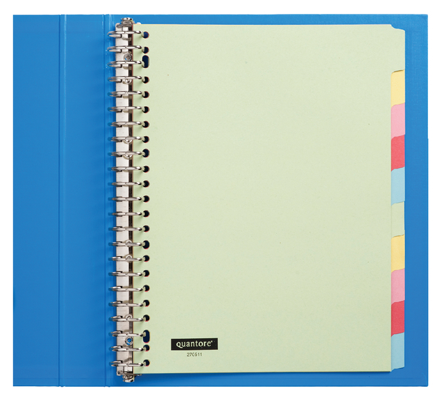 Intercalaire Quantore 23 perforations 10 onglets carton assorti