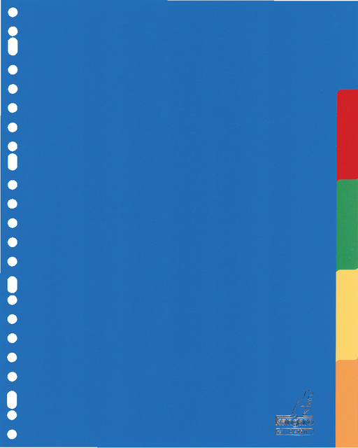 Intercalaire Kangaro A405M A4 23 perforations 5onglets PP assorti