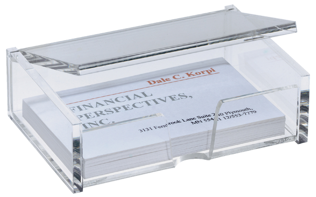 Boîte à cartes de visite Sigel VA112 80 cartes acryl translucide