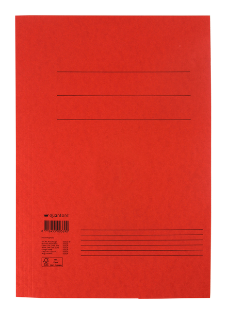 Chemise à rabats Quantore folio 300g rouge