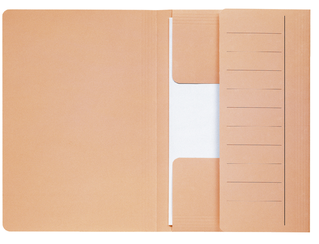 Chemise Djois Secolor Mammouth Folio 3 rabats recyclé 250g 360x250mm chamois 50 pièces