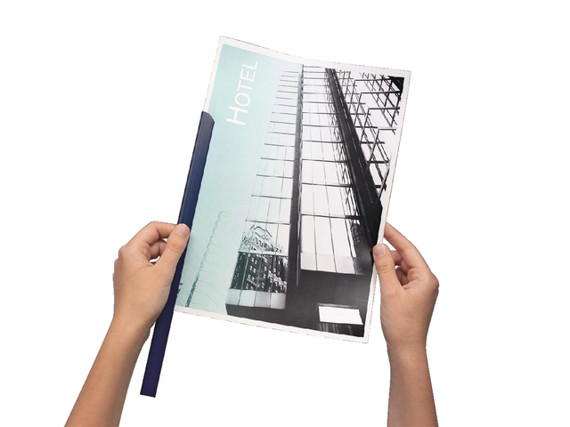 Baguette à relier Durable A4 3mm 30 feuilles bleu foncé