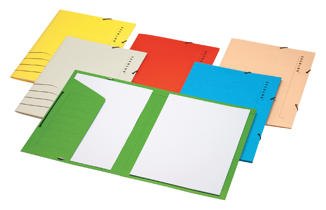Chemise à élastique Secolor Folio carton 100% recyclé 250g vert