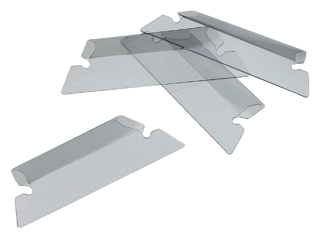 Cavalier pour dossier suspendu Djois Euroflex 50mm transparent 25 pièces