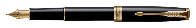 Vulpen Parker Sonnet black lacquer GT medium