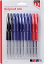 Stylo bille Quantore rétractable assorti 10 pièces
