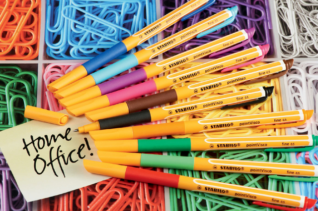 Roller STABILO PointVisco 1099/10 Fin assorti étui 10 pièce