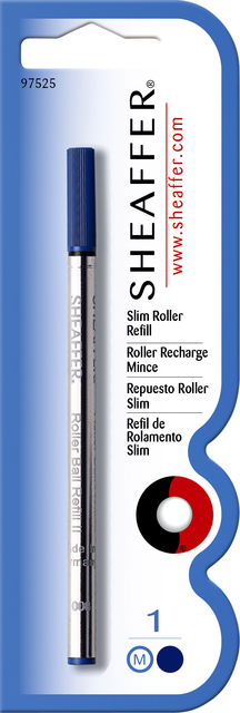 Recharge roller Sheaffer Slim Medium bleu blister 1 pièce