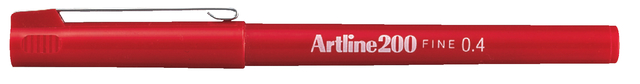 Fineliner Artline 200 ogive Fin rouge
