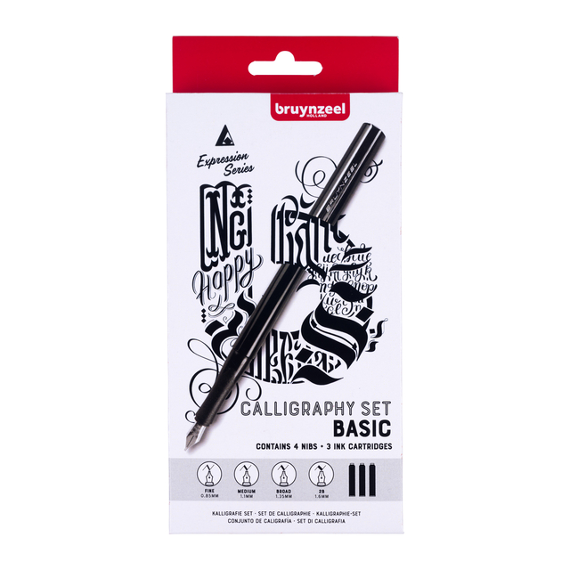 Stylo-Calligraphe Bruynzeel Expression Basic set 8 parties