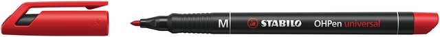 Viltstift STABILO OHpen 843/40 permanent rond medium rood