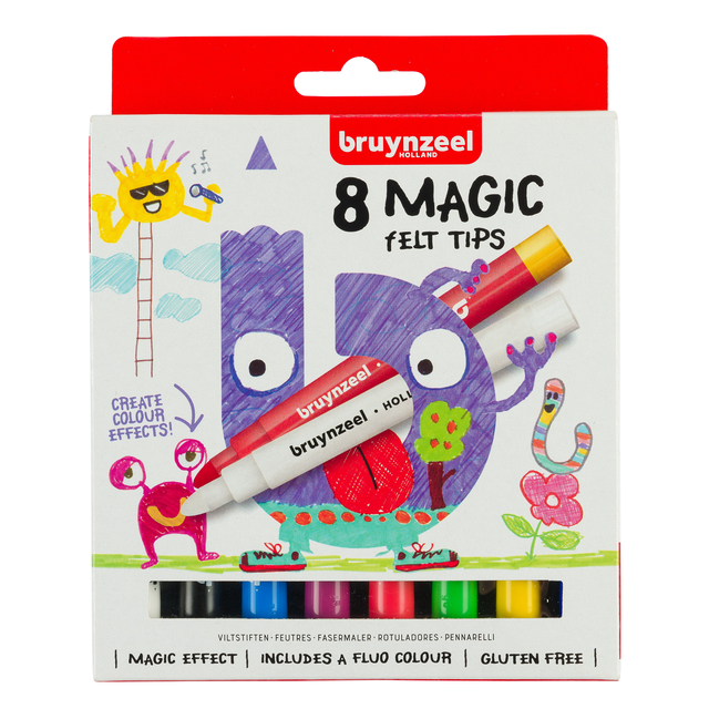 Feutre Bruynzeel Kids Magic set 8 couleurs