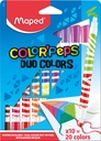 Viltstift Maped Color'Peps Duo Colors set á 10 stuks assorti