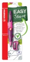 Portemine STABILO EASYergo 3,15mm HB droitier rose/lilas + taille-crayon blister