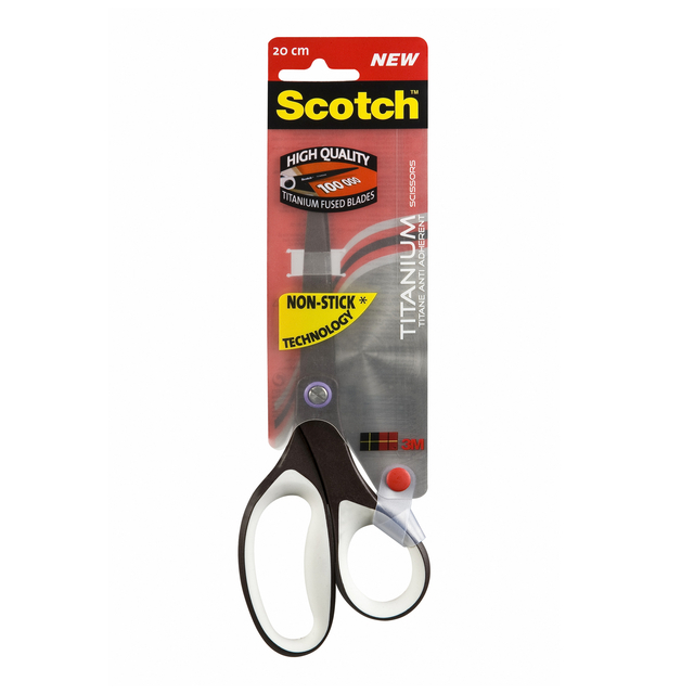 Ciseaux Scotch 20cm titanium anti-adhérents blister