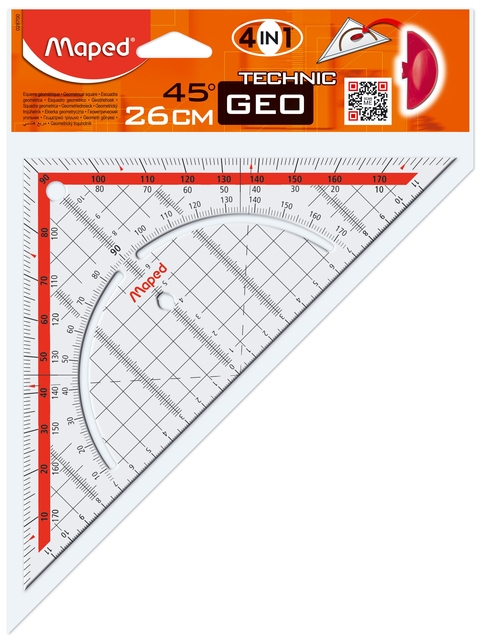 Geodriehoek Maped Geometric 26cm