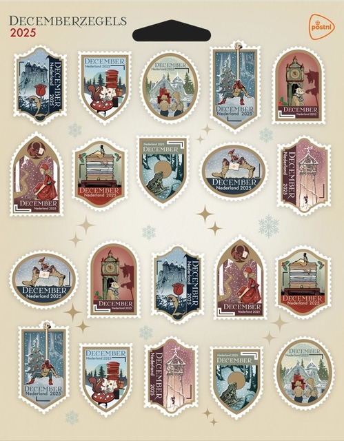 Timbre poste Décembre 2024 pour les Pays-Bas