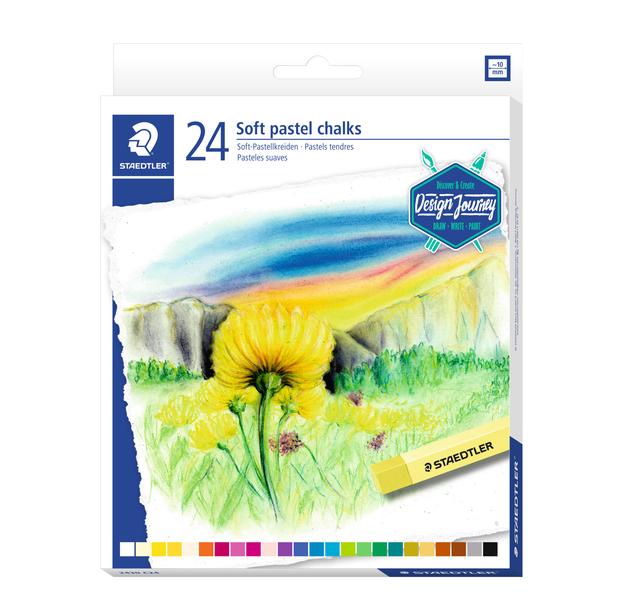 Craie pastel Staedtler Karat douce assorti 24 pièces