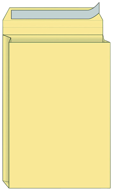 Envelop Quantore monsterzak 229x324x38mm zelfklevend creme 125 stuks