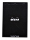 Bloc Rhodia A4 Dots 80 feuilles 90g noir