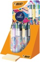 Balpen Bic 4kleuren medium Botonical & Tie Dye