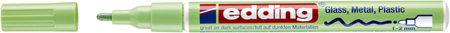 Paintmarker edding 751 op oliebasis 1-2mm pastel groen