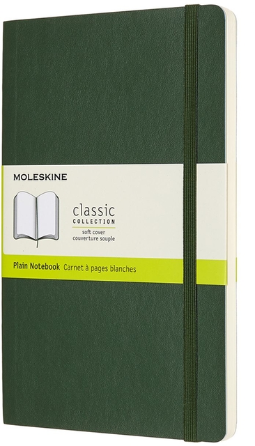 Carnet de notes Moleskine L 130x210mm uni vert myrte