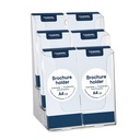 Folderhouder Europel 6 vaks 1/3 A4 transparant