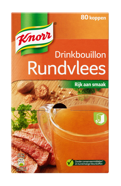 Bouillon à boire Knorr Boeuf 80 pièces