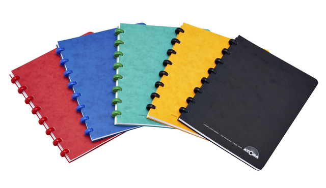 Cahier Atoma A5 ligné 144 pages 90g carton assorti