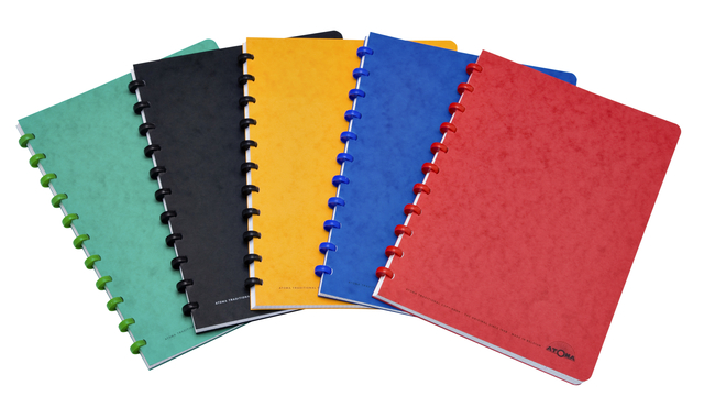 Cahier Atoma A4 Carreau 4x8mm 144 pages 90g carton assorti