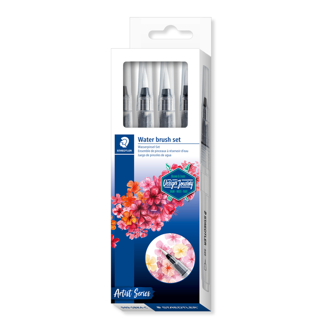 Waterbrushstift  Staedtler set à 4 breedtes