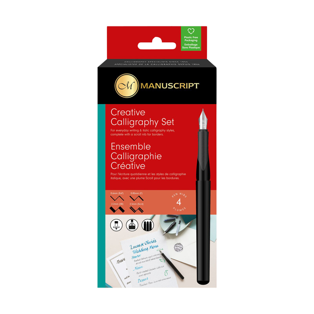 Stylo calligraphie Manuscript MS1105 créatif 4 pièces