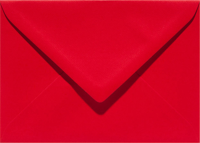 Enveloppe Papicolor EA5 156x220mm rouge paquet 6 pièces