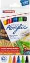 Marqueur acrylique edding e-5100 Medium Basique assorti set 5 pièces